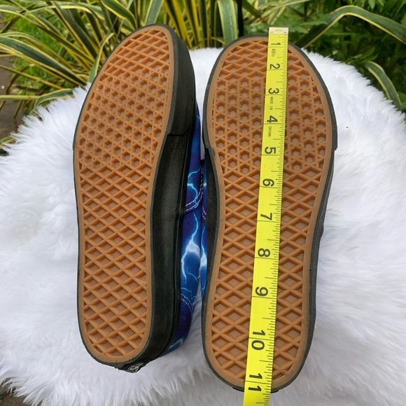 VANS MENS unisex Authentic Lightning Blue Canvas low sneakers size 8.5 L… - Picture 9 of 11